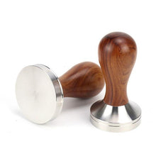 Load image into Gallery viewer, 58.5mm Coffee Tamper - Almond Solid Wood - Barista Grade
